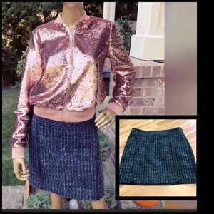 Boss babe, LOFT, wool blend skirt!!